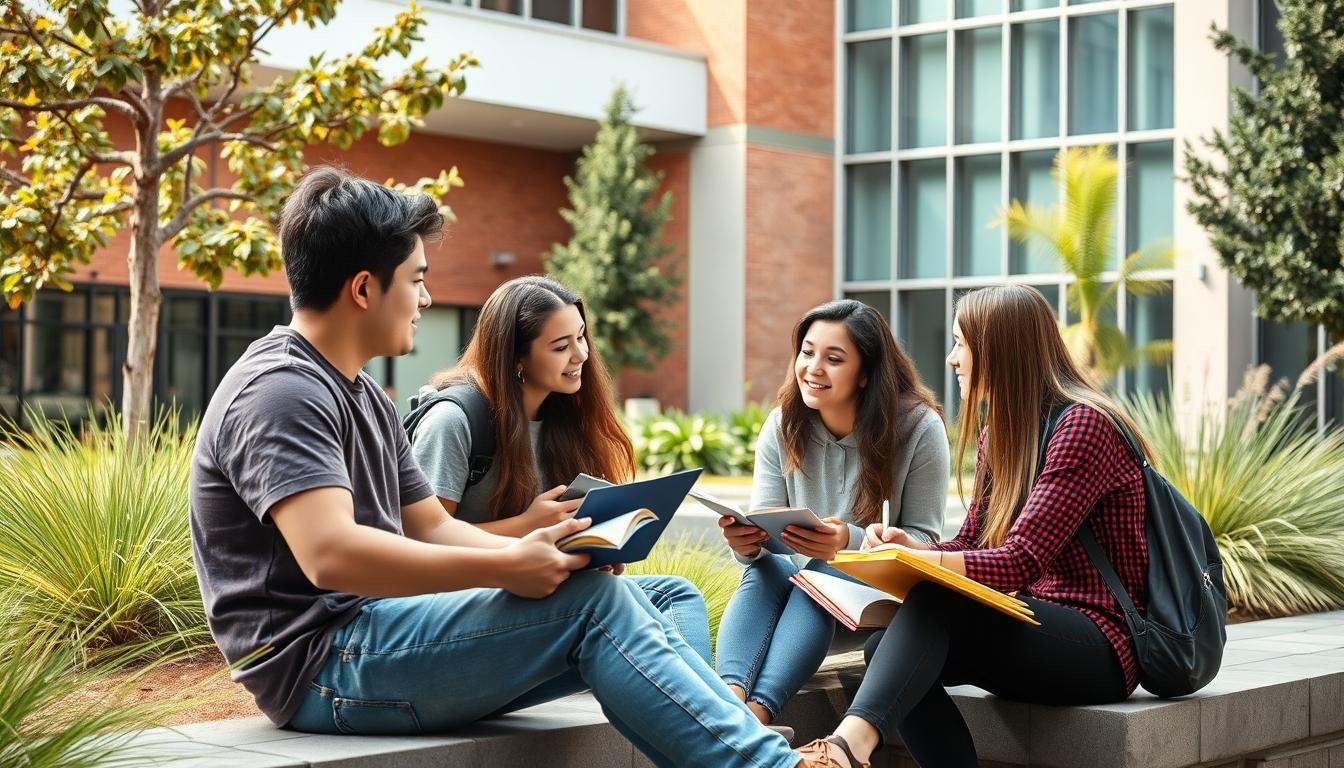 Student developing practical and academic skills