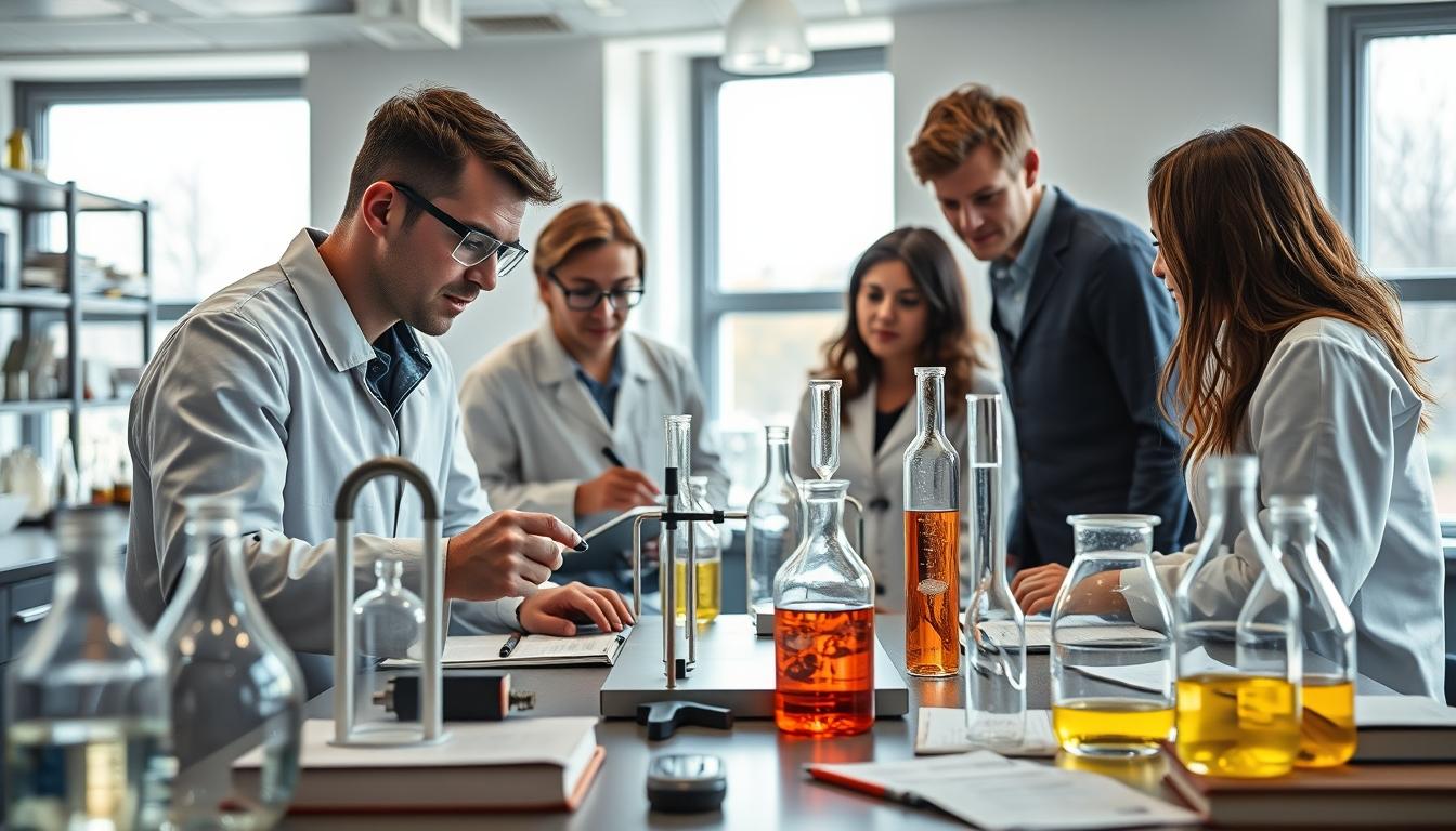 Student using learning strategies while studying